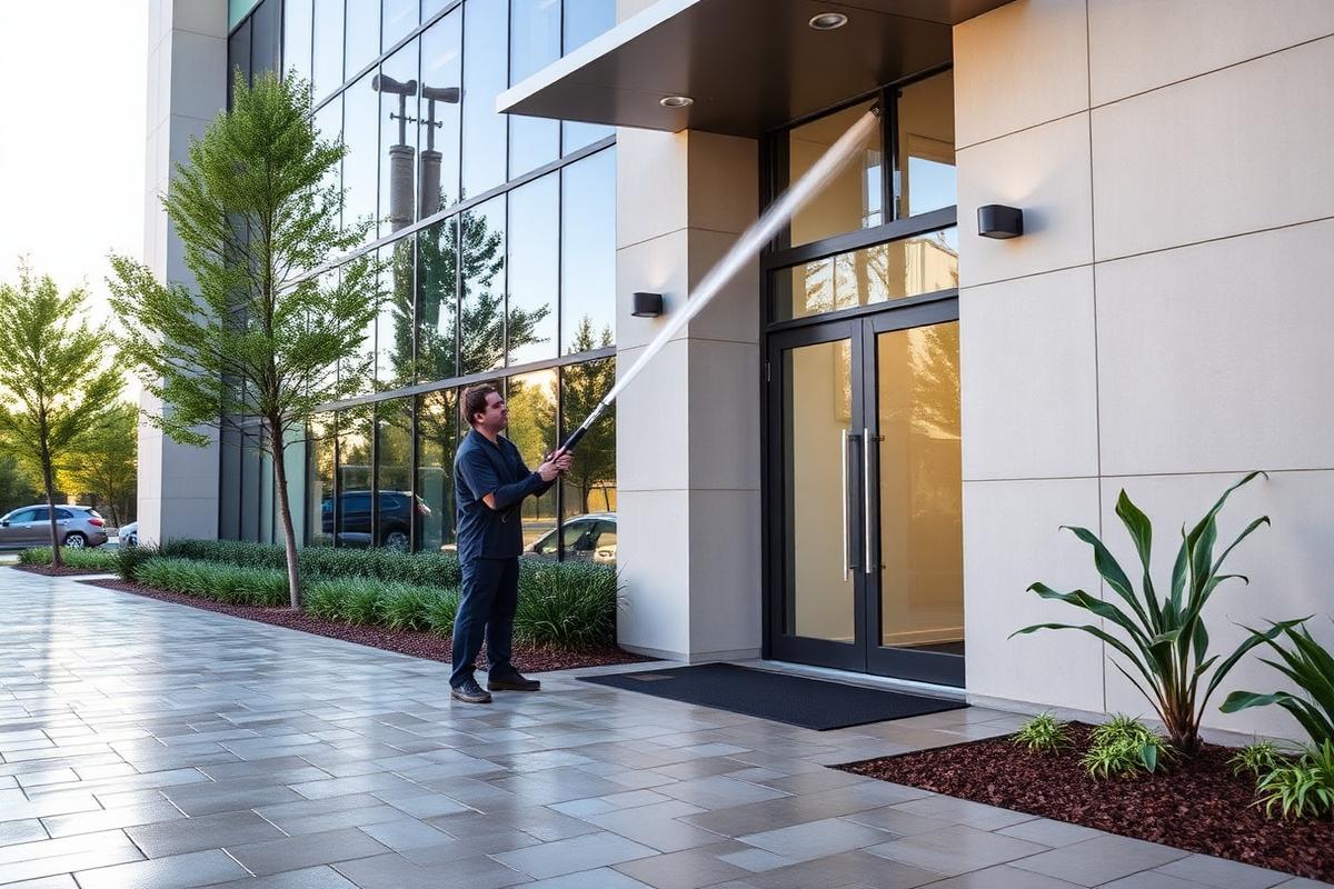 Commercial Building Washing