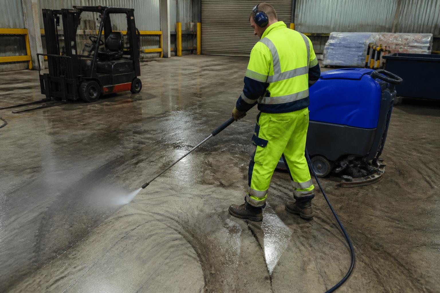 Factory Floor Cleaning